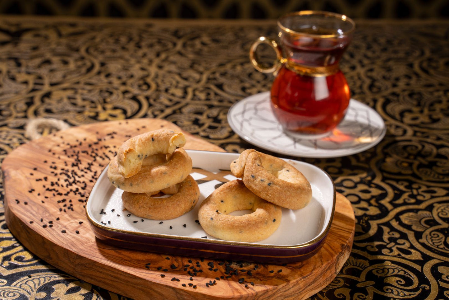 Salted Biscuits with Nigella Seeds (KAAK EID)